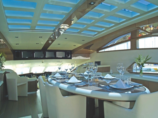 Awarded best interior yacht design on any semi displacement yacht in 2011